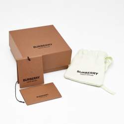 Pre Owned Burberry Gold TB Monogram Crystals Two Tone Bracelet M