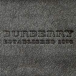 Burberry Black Quilted Patent Leather Buckle Belt 85CM