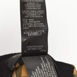 Burberry Beige Checks Cotton Baseball Cap S/M