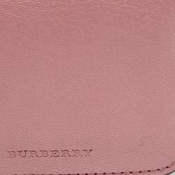 Burberry Pink Leather Motif Card Case Bag Charm
