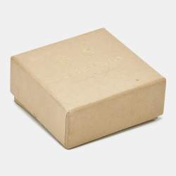 Pre Owned Burberry Caramel Marbled Resin Silver Tone Grommet Earrings