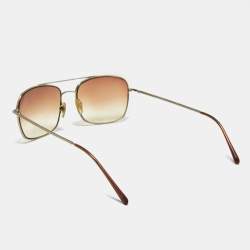 Pre Owned Burberry Brown Gradient B 3007 1002 Square Sunglasses