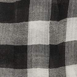 Pre Owned Burberry Black/Cream Checked Wool & Silk Stole