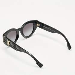 Pre Owned Burberry Black Gradient B 4390 TB Cat Eye Sunglasses