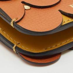 Pre Owned  Burberry Multicolor Leather Scale Camberwell Card Case Bag Charm