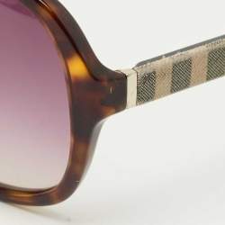 Pre Owned Burberry Tortoise Brown Gradient B 4178 Oversized Sunglasses