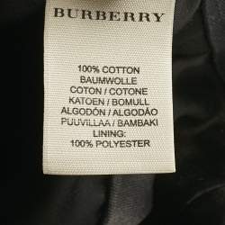 Pre Owned Burberry Brown Nova Check Cotton Newsboy Hat L
