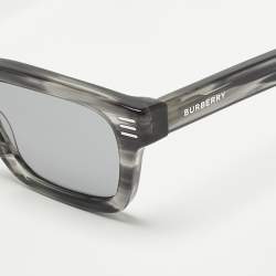 Pre Owned Burberry Grey/Black B 4403 Square Sunglasses