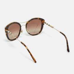 Pre Owned Burberry Brown Gradient B 4251 Q Cat Eye Sunglasses