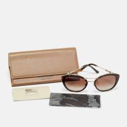 Pre Owned Burberry Brown Gradient B 4251 Q Cat Eye Sunglasses