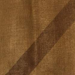 Pre Owned Burberry Brown Giant Check Metallic Silk Stole