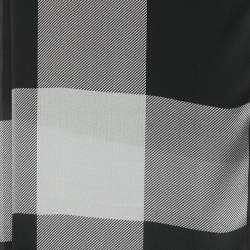 Pre Owned Burberry Blue Checks Silk Scarf 