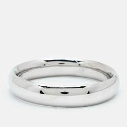 Pre Owned Burberry Silver Tone Bangle Bracelet