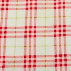 Pre Owned Burberry Pink Checked Cotton Neck/Hand Kerchief
