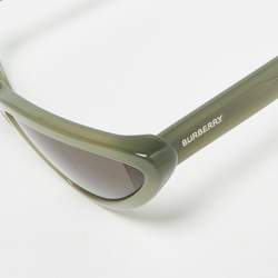 Pre Owned نظارة شمسية بربري B 4292 خضراء/رمادية عيون قطة