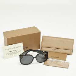 مملوكة مسبقًا Burberry Black B 4290 TB Oversized Sunglasses
