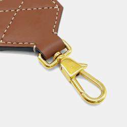 Pre Owned حزام قماش بني بربري