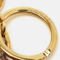 مملوكة مسبقًا Burberry Key Holder Brown TB Monogram Coated Canvas