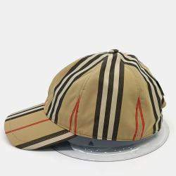 Pre Owned Burberry Beige Cotton Cap