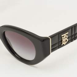 Pre Owned Burberry Black Gradient B 4390 Cat Eye Sunglasses