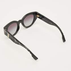Pre Owned Burberry Black Gradient B 4390 Cat Eye Sunglasses