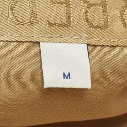 Pre Owned Burberry Beige Logo Embroidered Cotton Baseball Cap M