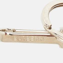 Pre Owned Burberry Thomas Bear Beige Fabric Trench Coat Keychain Bag Charm