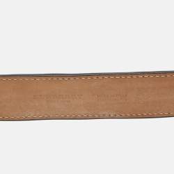 Pre Owned Burberry 85 CM Buckle Belt Multicolor Leather