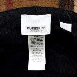Pre Owned Burberry Brown, Multicolor Wool Bucket Hat