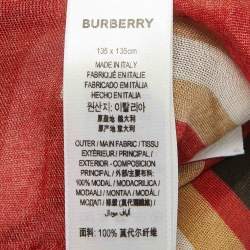 مملوكة مسبقًا وشاح بربري مودال بيج/أحمر ب بوكس تكست