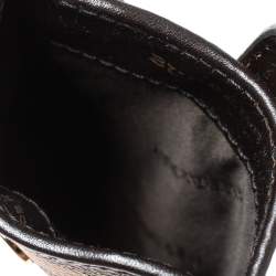 Pre Owned حافظة جوال بربري بريت جلد وكانفاس مقوى كاروهات هايماركت سوداء