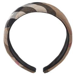 Burberry Brown House Check Canvas Quilted Headband Burberry | TLC