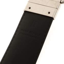 مملوكة مسبقًا حزام بربري شارلس 35 كانفاس مقوى كاروهات نوفا بني/ أسود 80 سم