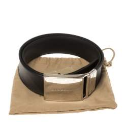 مملوكة مسبقًا حزام بربري شارلس 35 كانفاس مقوى كاروهات نوفا بني/ أسود 80 سم