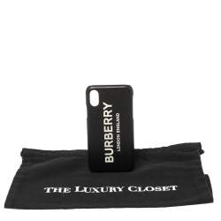 Burberry Black Leather Iphone X/XS Case