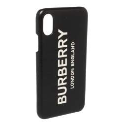 Burberry Black Leather Iphone X/XS Case