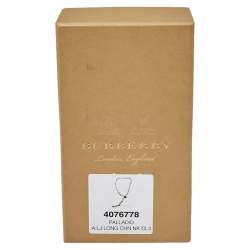 مملوكة مسبقًا Burberry Kilt Pin Palladium Plated Long Link Drop Necklace