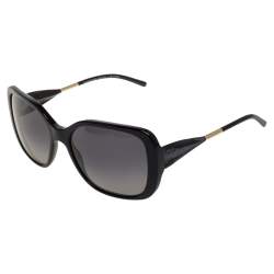 مملوكة مسبقًا نظارة شمسية بربري "بي 4192" ملونة مربعة رصاصي و أسود