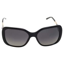 مملوكة مسبقًا نظارة شمسية بربري "بي 4192" ملونة مربعة رصاصي و أسود