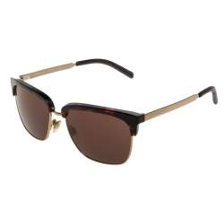 Pre Owned نظارة شمسية بربري "بي 4154-كيو مربعة كلوبماستر" بني و هافانا