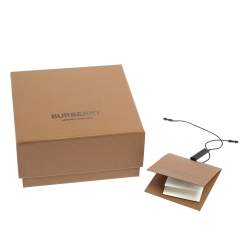 Burberry Two Tone Crystal Nut & Bolt Drop Earrings