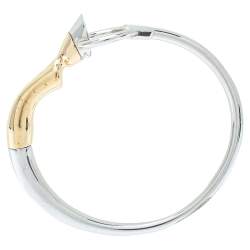 Pre Owned سوار بربري حلقة وظلف مطلي لونين مقاس كبير