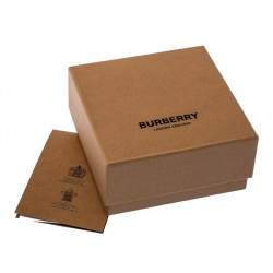 Pre Owned Burberry Two Tone Topaz Crystal Nut & Bolt Drop Earrings