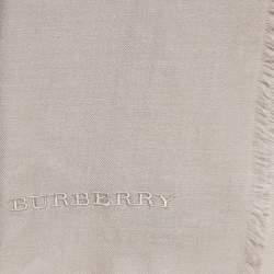 Pre Owned وشاح بربري كشمير بيج خفيف