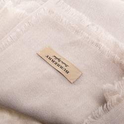 Pre Owned وشاح بربري كشمير بيج خفيف