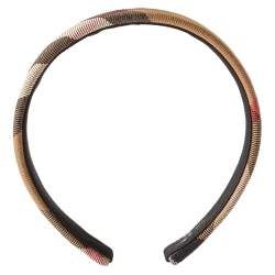 Burberry Brown Novacheck Canvas Headband