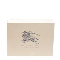 Pre Owned Burberry Black Rabbit Fur Felt Fedora Hat M