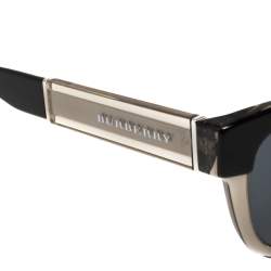 مملوكة مسبقًا Burberry Black/ Dark Grey BE-4206 Cat Eye Sunglasses
