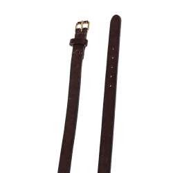 مملوكة مسبقًا حزام سكيني بربري جلد وسلسلة ذهبي/بني 85 سم