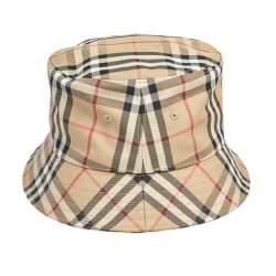 Burberry Beige Vintage Check Bucket Hat M